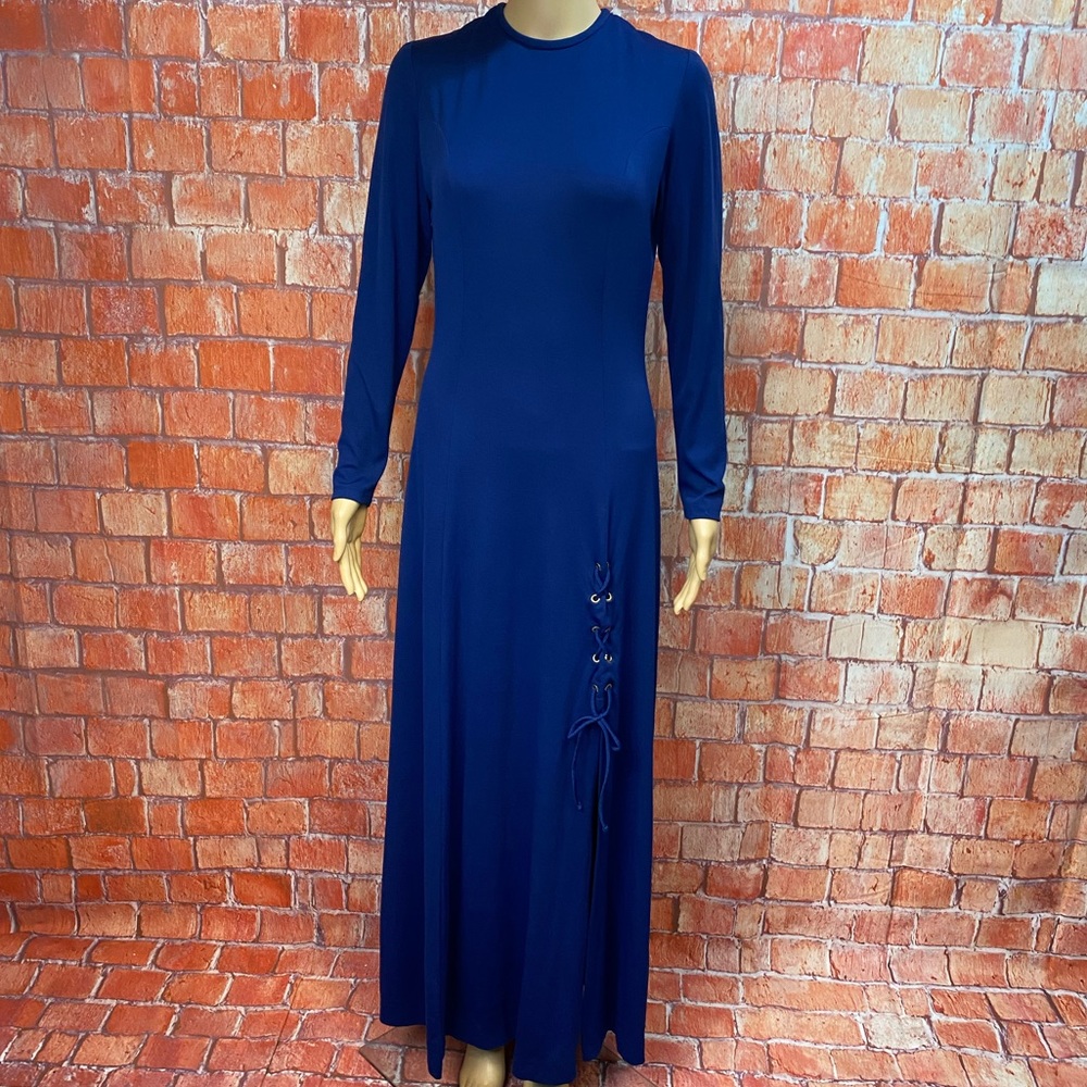 Vintage 70’s Long Sleeved Blue Gown